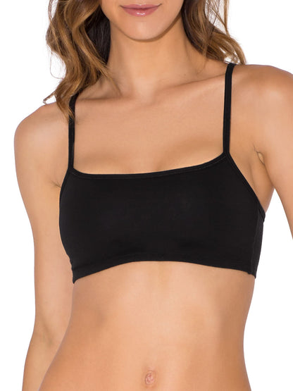 Fruit of the Loom Women's Spaghetti Strap Cotton Pullover Sports Bra Value Pack, Blushing Rose/White/White/Black 4-Pack, 34 🍁 All In One Marketplace Canada
