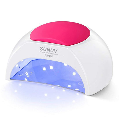 SUNUV SUN2C UV Light for Nails, UV LED Nail Lamp with 4 Timer Settings, Curing Lights Compatible with All Gel Polish Rose - Available at All In One Marketplace Canada