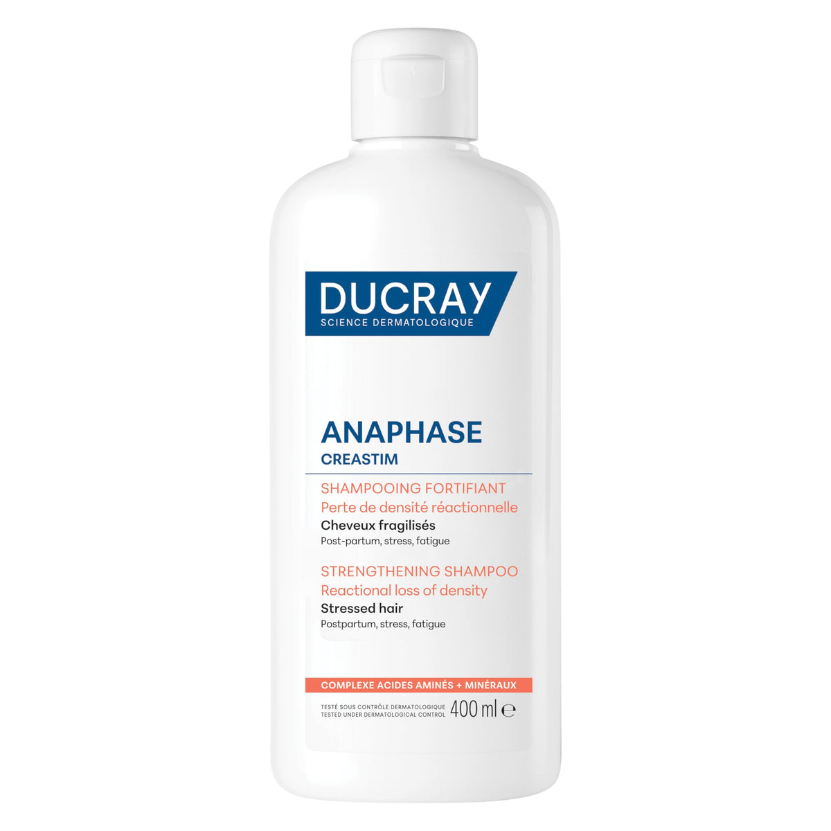Ducray Anaphase Creastim Shampoo, Reactional Hair Thinning, 400 ml