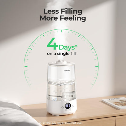 Homvana 3.6L Top-Fill Humidifiers for Bedroom Home, 360° Cool Mist, 16dB 🍁 All In One Marketplace Canada