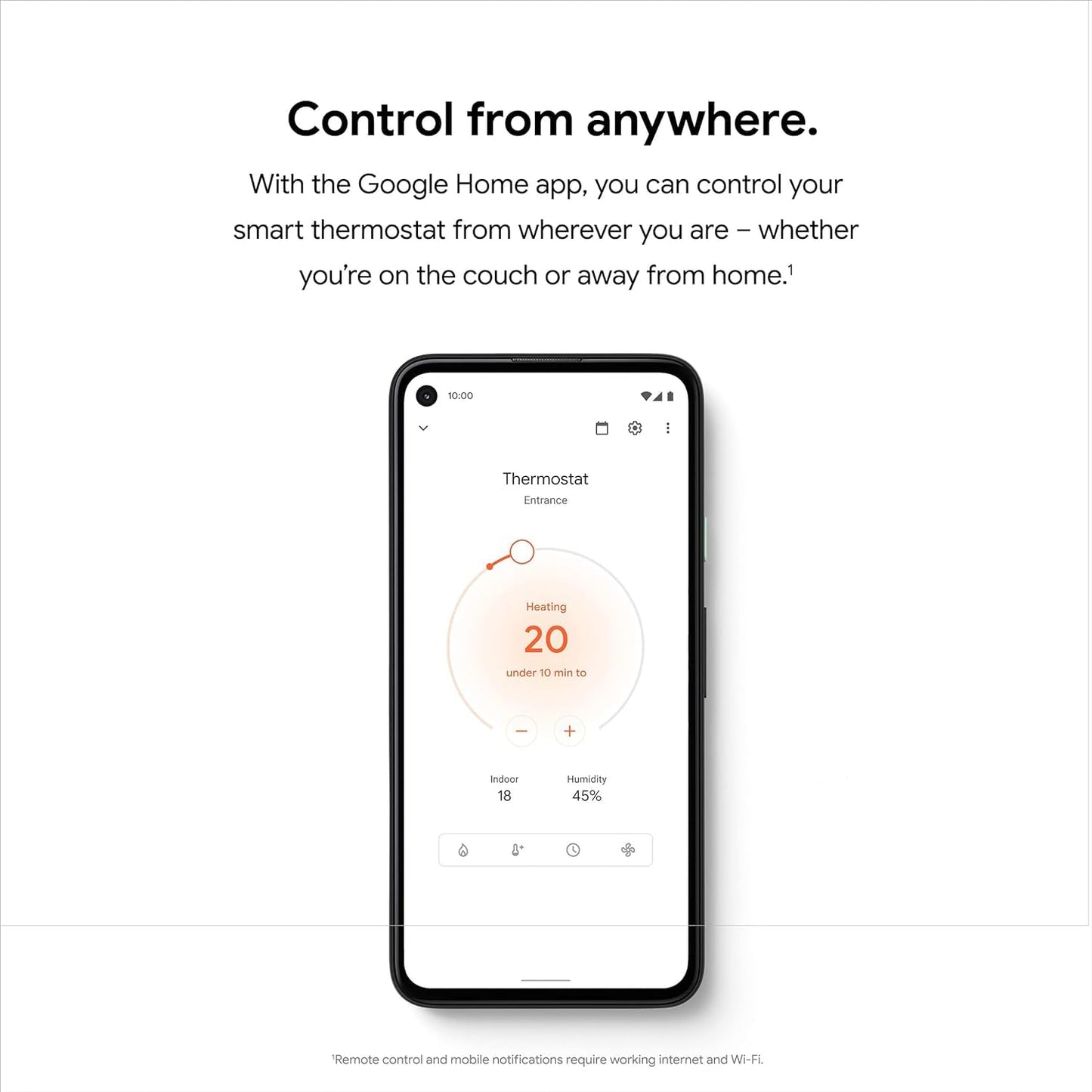 Google Nest Thermostat - Smart Thermostat for Home - Programmable WiFi Thermostat - Charcoal - Available at All In One Marketplace Canada
