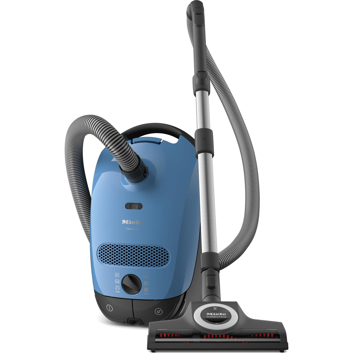 Miele Classic C1 Turbo Team Bagged Canister Vacuum, Tech Blue - Portable, Household - 5 Year Warranty - 41BAN044USA