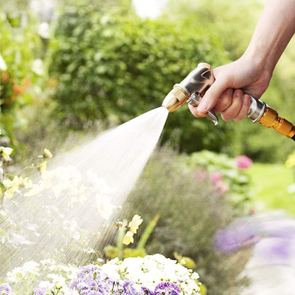 FANHAO Garden Hose Nozzle Sprayer, 100% Heavy Duty Metal Handheld Water Nozzle High Pressure in 4 Spraying Modes for Hand Watering Plants and Lawn, Car Washing, Patio and Pet - Available at All In One Marketplace Canada