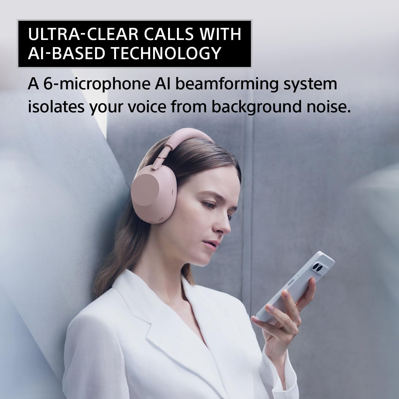 Sony WH-1000XM6 The Best Wireless Noise Canceling Headphones, HD NC Processor QN3, 12 Microphones, Adaptive NC Optimizer, Mastered by Engineers, Studio-Quality, 30-Hour Battery, Platinum Silver