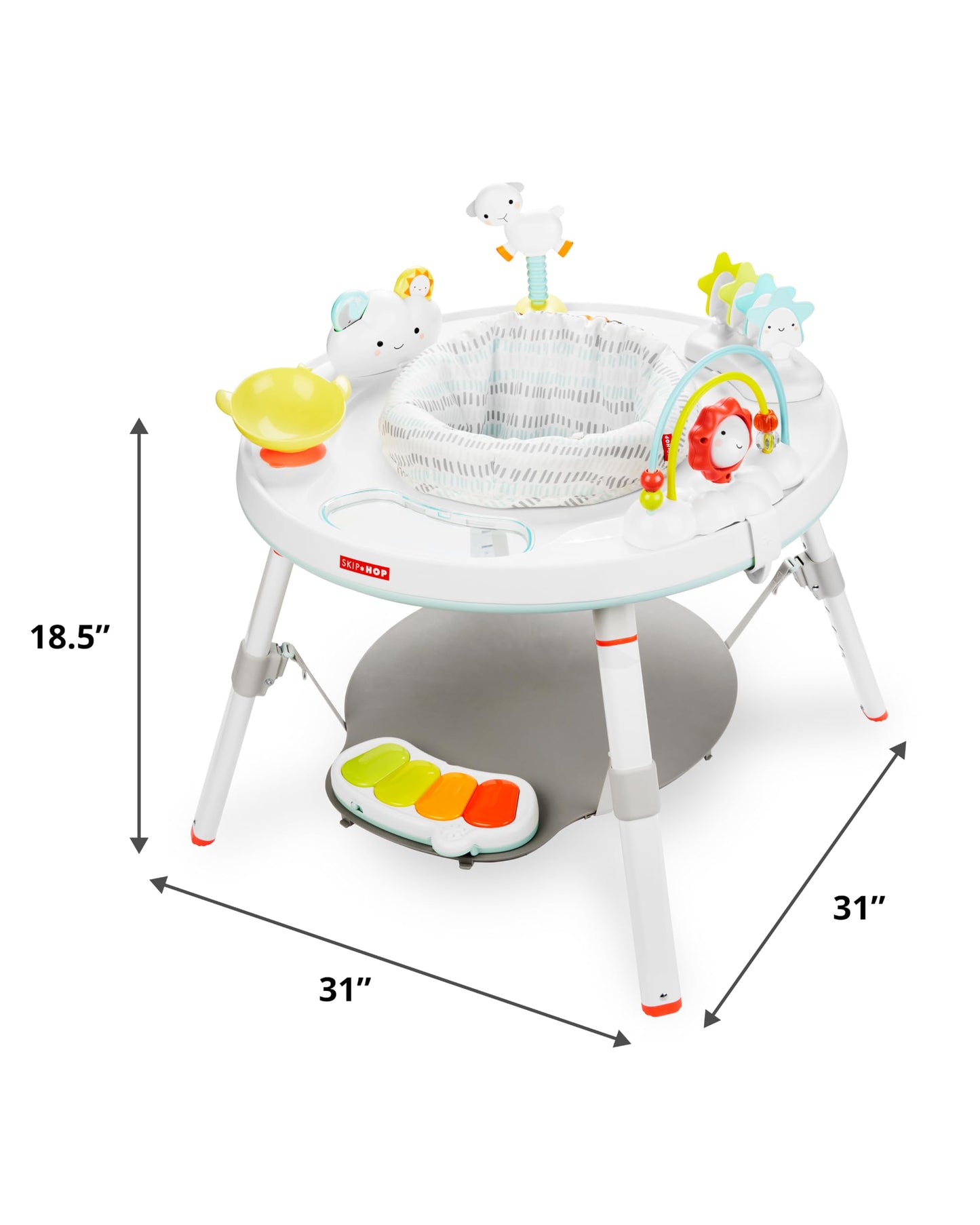 Skip Hop Baby Activity Center: Interactive Play Center with 3-Stage Grow-with-Me Functionality, 4mo+, Silver Lining Cloud 🍁 All In One Marketplace Canada