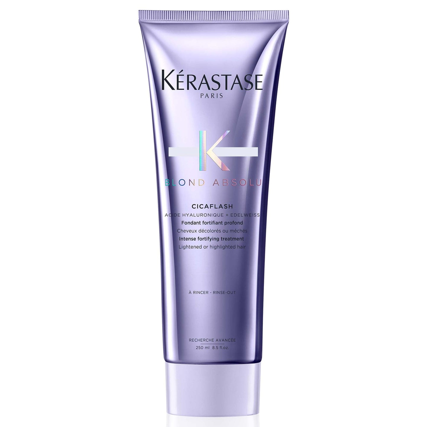 Kérastase Blond Absolu Conditioner, Cicaflash Purple Conditioner, Repairs & Nourishes, Protects Against Breakage, For Bleached, Highlighted, and Damaged Hair, With Hyaluronic Acid - Available at All In One Marketplace Canada