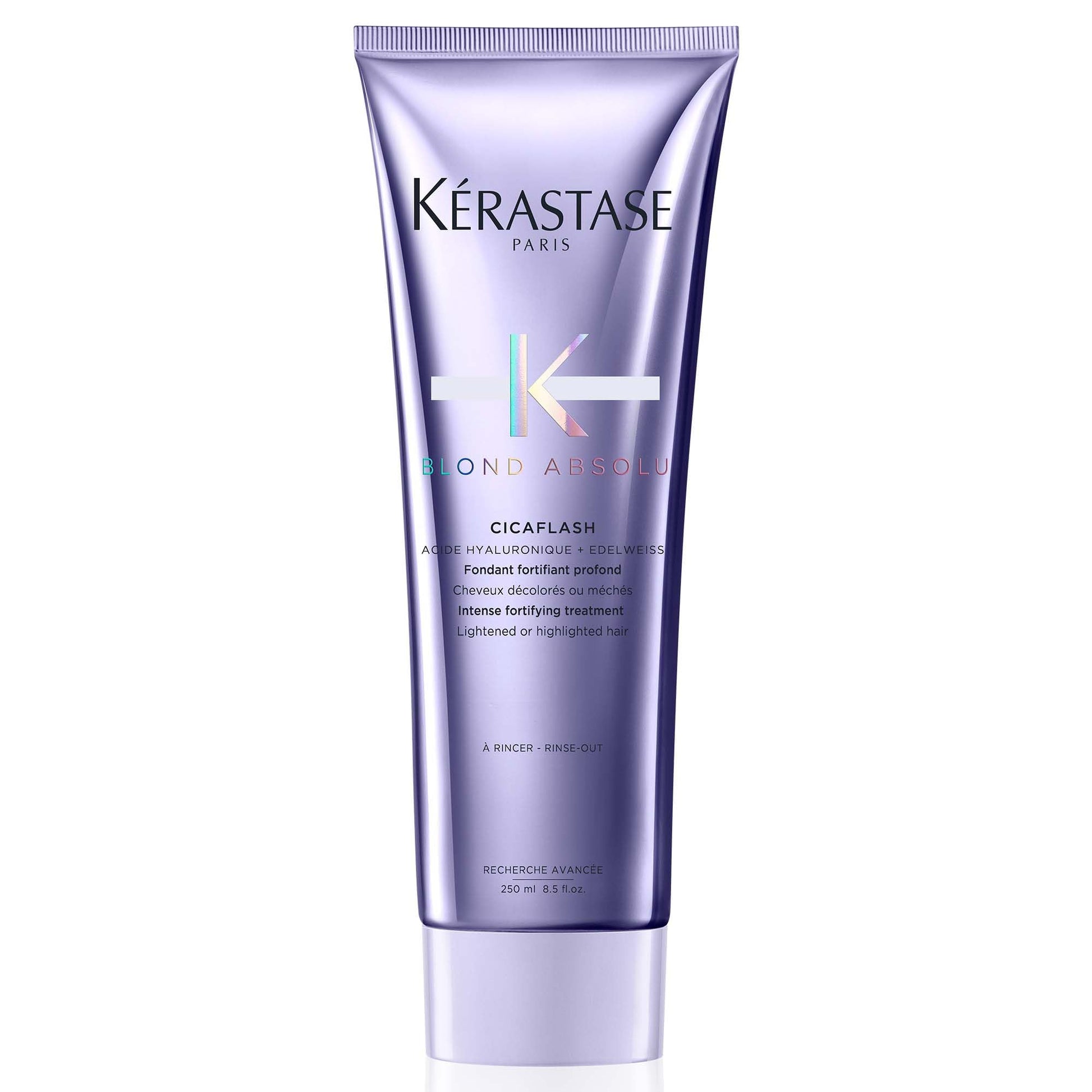 Kérastase Blond Absolu Conditioner, Cicaflash Purple Conditioner, Repairs & Nourishes, Protects Against Breakage, For Bleached, Highlighted, and Damaged Hair, With Hyaluronic Acid - Available at All In One Marketplace Canada