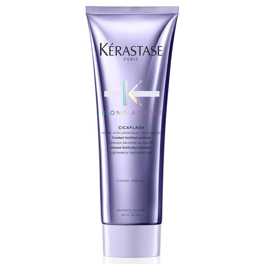 Kérastase Blond Absolu Conditioner, Cicaflash Purple Conditioner, Repairs & Nourishes, Protects Against Breakage, For Bleached, Highlighted, and Damaged Hair, With Hyaluronic Acid - Available at All In One Marketplace Canada