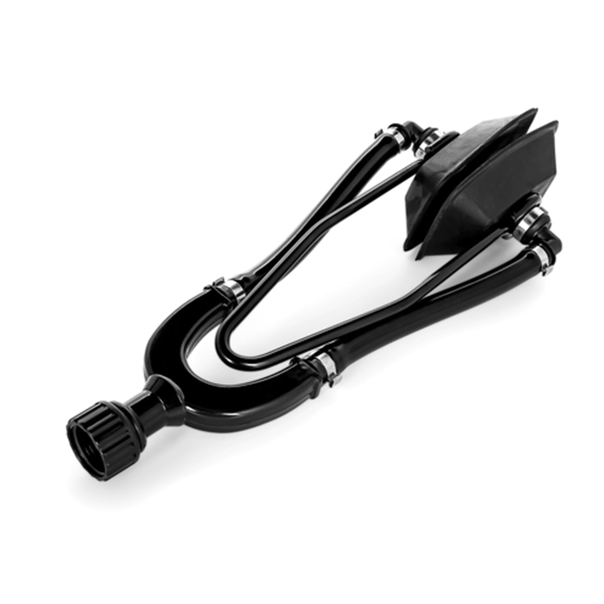 Camco Boat Dual Water Feed Motor Flusher - Flushes Contaminates Out of Your Boat Engine | Dual Input Design | Connects to Standard Water Hoses |Great for Winterization - (50141), Black Camco