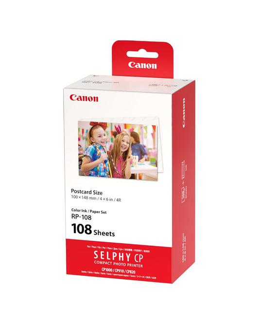 Canon RP-108 Ink/Paper Set Postcard Size - 108 Prints