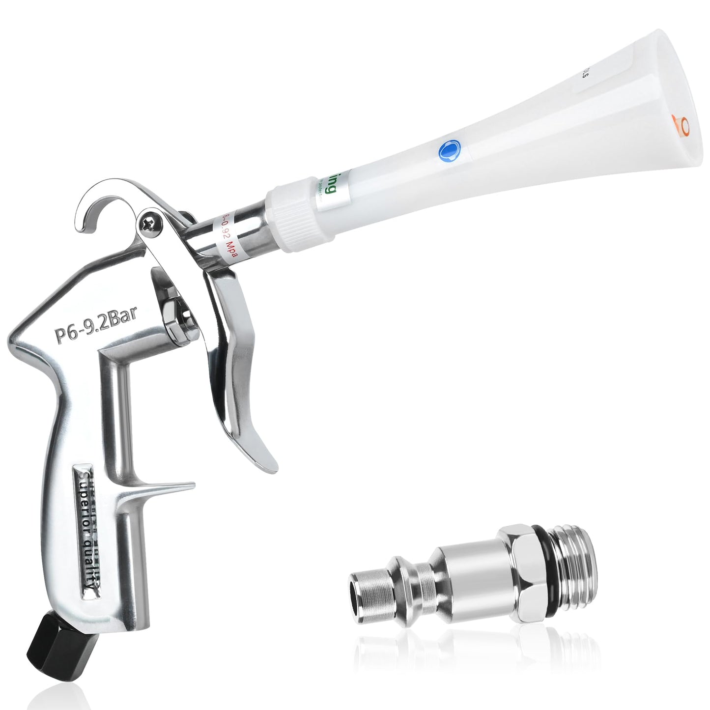 phepetroll Air Blow Gun Car Detailing Dry Cleaning Air Gun with Tapered Nozzle High Pressure Car Cleaning Tool, Car Dryer Air Blower for Car Surfaces Quickly Blasts Dust, Works with Air Compressor - Available at All In One Marketplace Canada