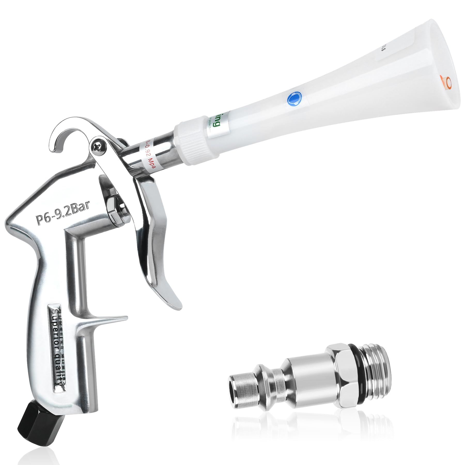 phepetroll Air Blow Gun Car Detailing Dry Cleaning Air Gun with Tapered Nozzle High Pressure Car Cleaning Tool, Car Dryer Air Blower for Car Surfaces Quickly Blasts Dust, Works with Air Compressor - Available at All In One Marketplace Canada