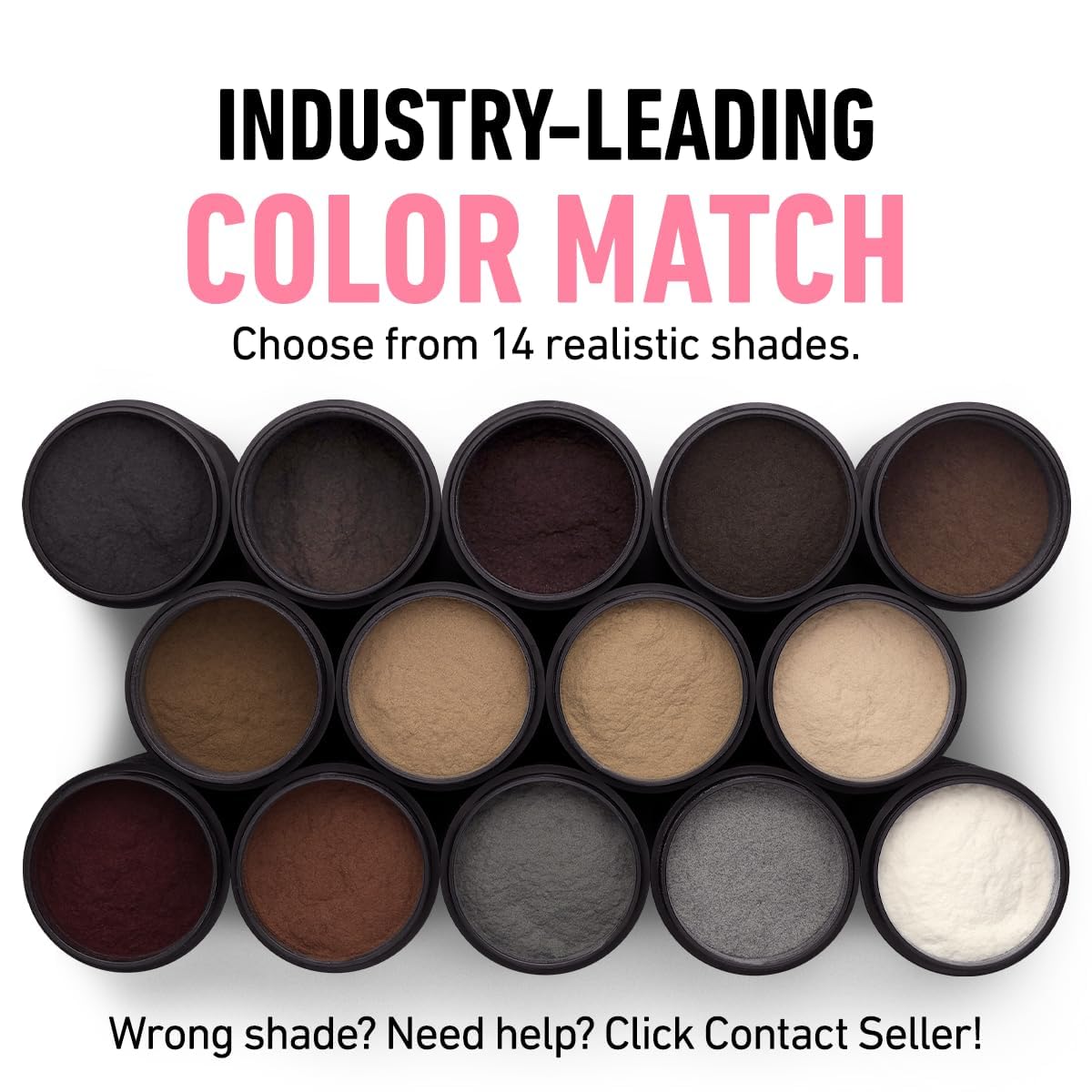 BOLDIFY Hair Fibers (28g) - Fill In Thinning and Fine Hair for an Instantly Fuller, Thicker Look - 14 Shades for Women & Men - Black - Available at All In One Marketplace Canada