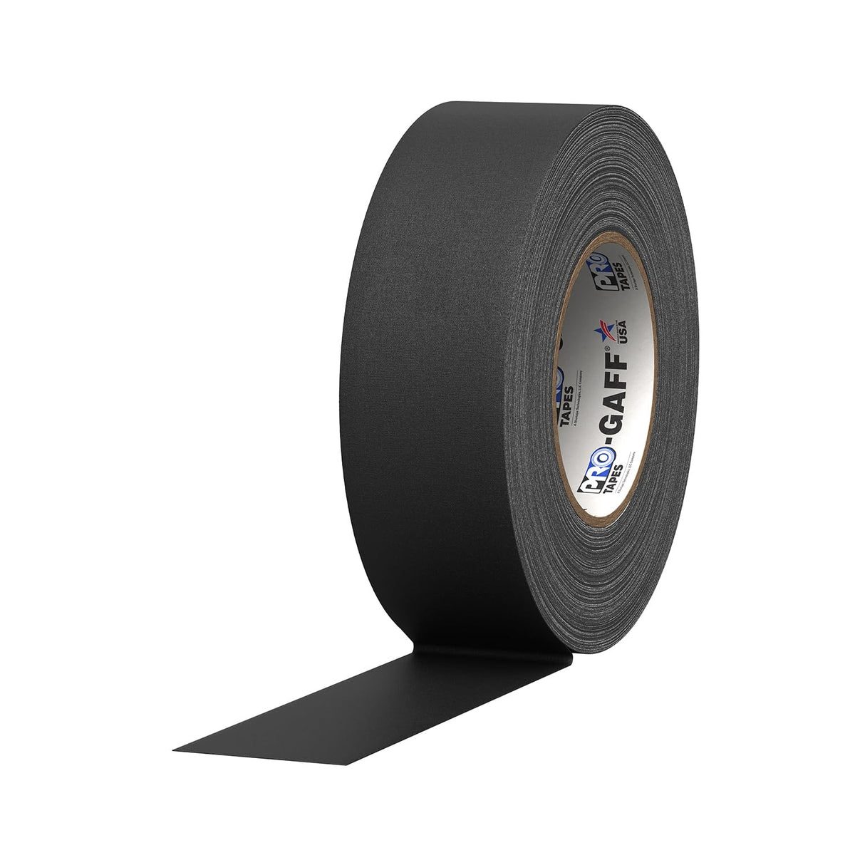 ProTapes 2" Width Pro Gaff Premium Matte Cloth Gaffer's Tape with Rubber Adhesive, 11 Mil Thick, 55 Yd Length, Black (Pack of 1)
