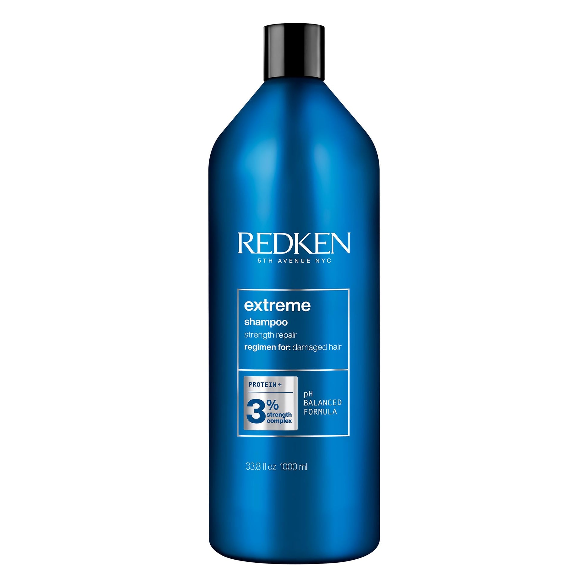 REDKEN Shampoo for Damaged Hair, Repairs Strength and Adds Flexibility, Infused With Proteins, Extreme, 1000 ml Redken