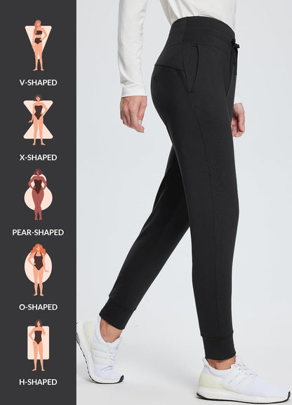 baleaf Women's Fleece Lined Pants Water Resistant Thermal Joggers Winter Running Hiking Sweatpants Snow Pants Pockets Black M 🍁 All In One Marketplace Canada