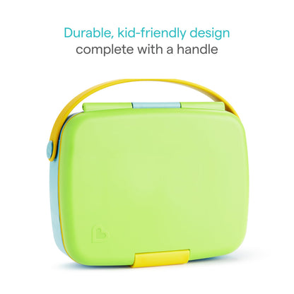 Munchkin Bento Box Toddler Lunch Box, Green