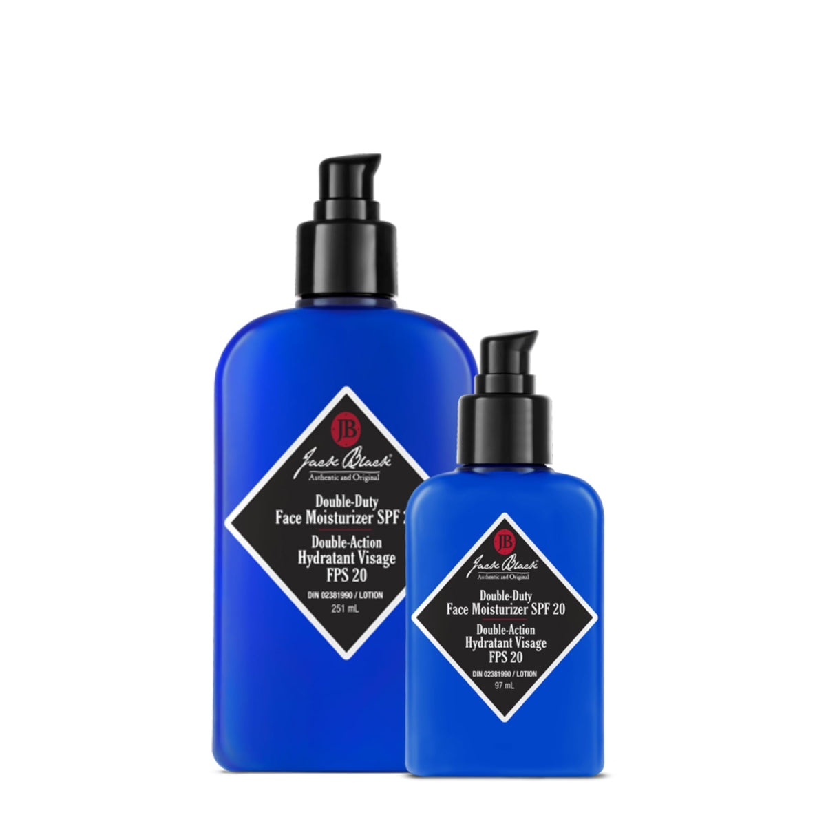 Jack Black - Double Duty Face Moisturizer with SPF 20 - Lightweight & Protective - 251 ml