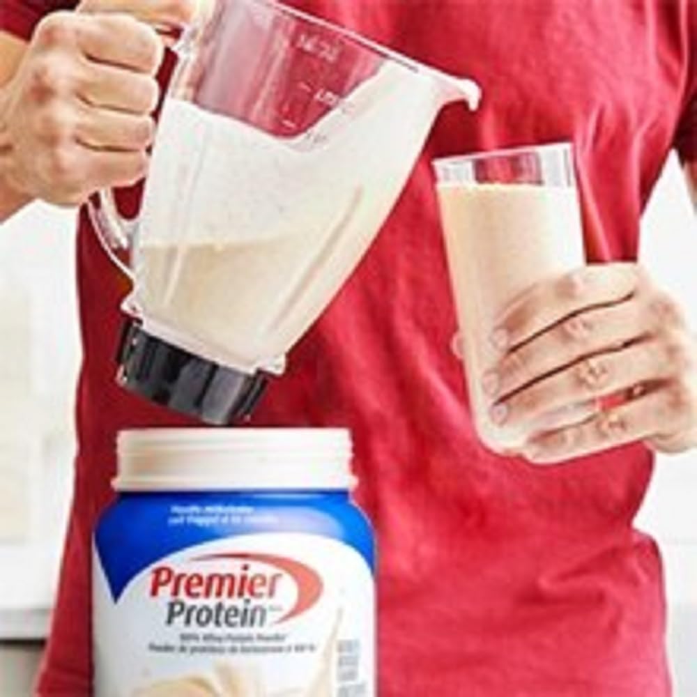 Premier Protein Powder, Vanilla Milkshake, High Protein Powder, 30g of Protein, 1g Sugar, 100% Whey Protein, Keto Friendly, Gluten Free, 17 Servings, 663 Grams