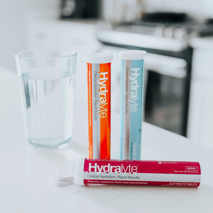 HydraLyte Electrolyte Tablets - Variety Flavoured Electrolytes, Low Sugar Electrolytes Formulated to Accelerate Hydration, Post Workout, Travel Essential - Safe Hydration for All Ages (60 Count)