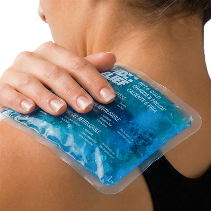 Rapid Relief Ice Pack for Injuries Reusable – Medium Ice Pack or Heat Pack with Gel That Stays Flexible When Frozen, Cold Therapy for Knee, Elbow and Muscle Aches, 5 x 9 Inch, 1 Count - Available at All In One Marketplace Canada