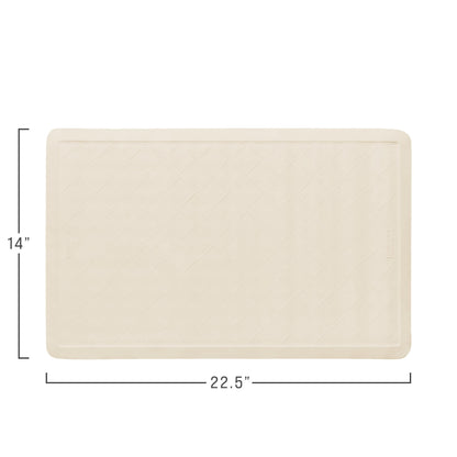 Rubbermaid Commercial Products Bath Tub and Shower Mat | Medium - 14 x 24 in. | White | Machine Washable | Safti-Grip Non-Slip Bathroom Mat with Suction Cups for Home/Hotel/Shower/Bathtub - Available at All In One Marketplace Canada