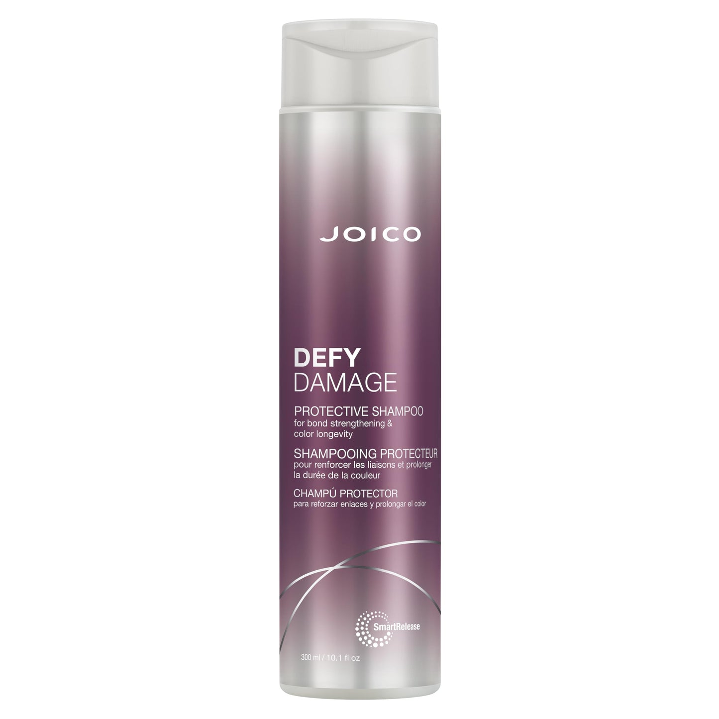 Joico Defy Damage Protective Shampoo | Bond Repair & Hair Treatment for Dry Damaged Hair | Strengthen & Rebuild Bonds | Heat Protectant with Moringa Oil, Sulfate-Free, Color Safe, 300mL Joico