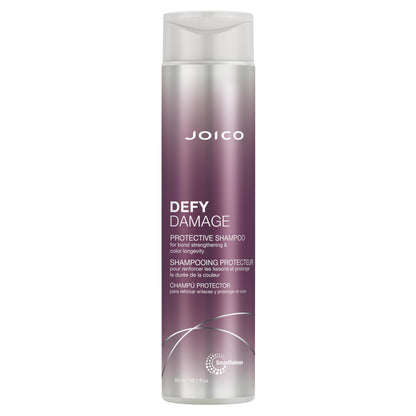 Joico Defy Damage Protective Shampoo | Bond Repair & Hair Treatment for Dry Damaged Hair | Strengthen & Rebuild Bonds | Heat Protectant with Moringa Oil, Sulfate-Free, Color Safe, 300mL Joico