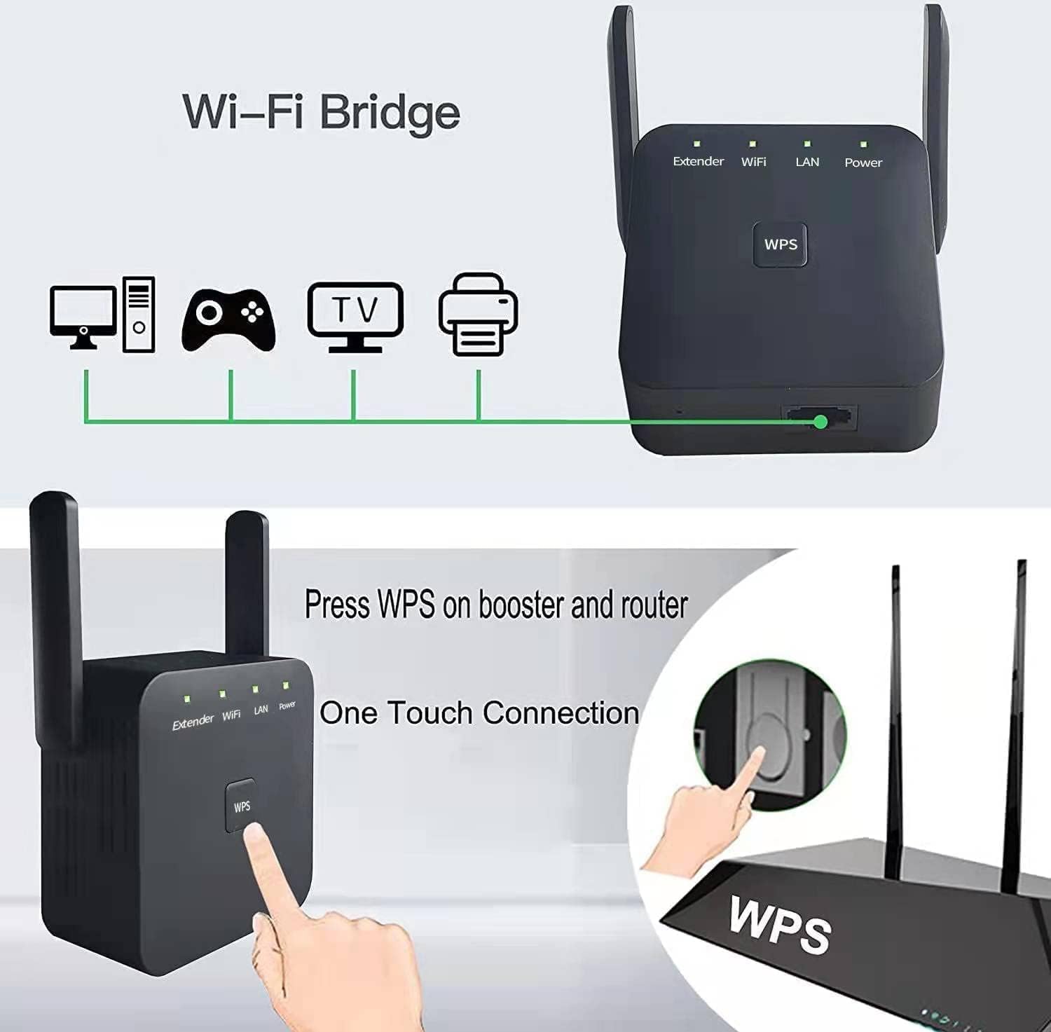 2026 Fastest WiFi Extender, WiFi Repeater, WiFi Booster, Covers Up to 10000 Sq.ft and 60 Devices, Internet Booster - with Ethernet Port, Quick Setup, Home Wireless Signal Booster