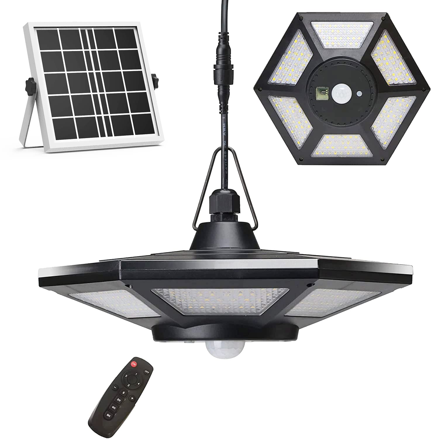 ICOFRU Solar Shed Lights Indoor Outdoor Motion Sensing 5 Lighting Modes - Available at All In One Marketplace Canada