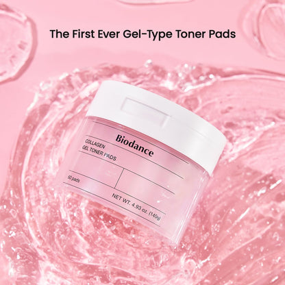 Biodance Collagen Gel Toner Pads | Pore Perfecting, Improving Elasticity, Korean Toner Pads for Sensitive Skin | 4.93 fl.oz.(140g), 60Pads - Available at All In One Marketplace Canada