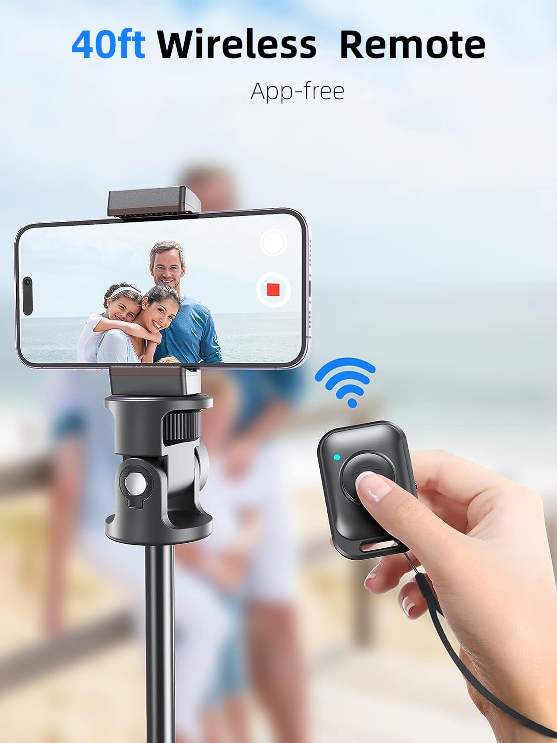 Kaiess 62" Phone Tripod, Selfie Stick Tripod & Phone Tripod Stand with Remote, Cell Phone Tripod for iPhone, Extendable Travel Tripod Compatible with iPhone/Android/Camera - Available at All In One Marketplace Canada