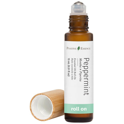 Peppermint Essential Oil Roll-On, Pre-Diluted with Jojoba Oil, 15 mL 🍁 All In One Marketplace Canada