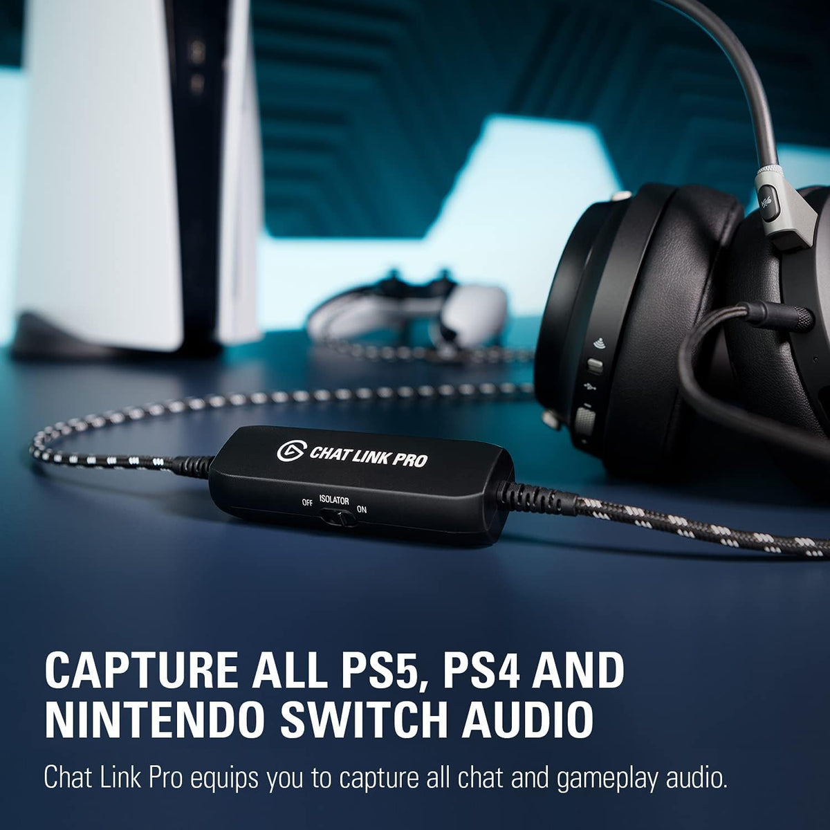 Elgato Chat Link Pro Audio Adapter for PS5, PS4, Switch