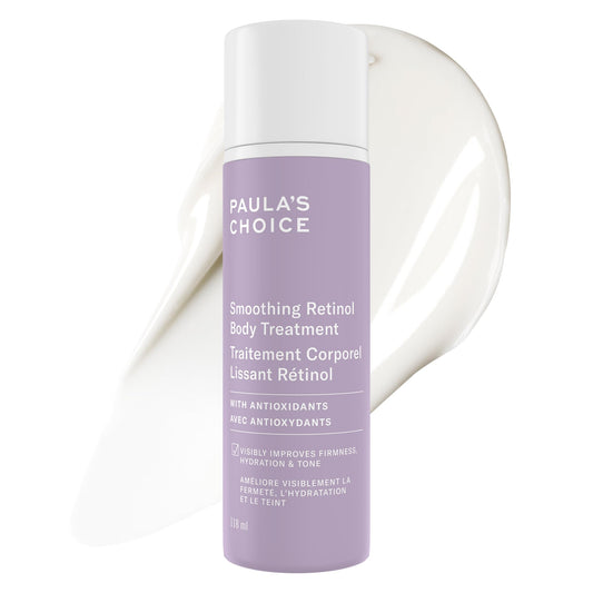 Paula's Choice Retinol Skin-Smoothing Body Treatment, Shea Butter, Vitamin C & E Lotion, Moisturizer for Discolouration, Loss of Firmness, Uneven Tone & Texture, Fragrance-Free, 118 ml - Available at All In One Marketplace Canada