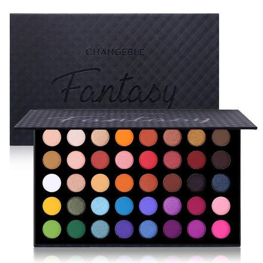 UCANBE Highly Pigmented Eye Makeup Palette, Matte Shimmer Metallic Eyeshadow Pallet Long Lasting Blendable Natural Colors Make Up Eye Shadows Cosmetics Gift Kit - Available at All In One Marketplace Canada