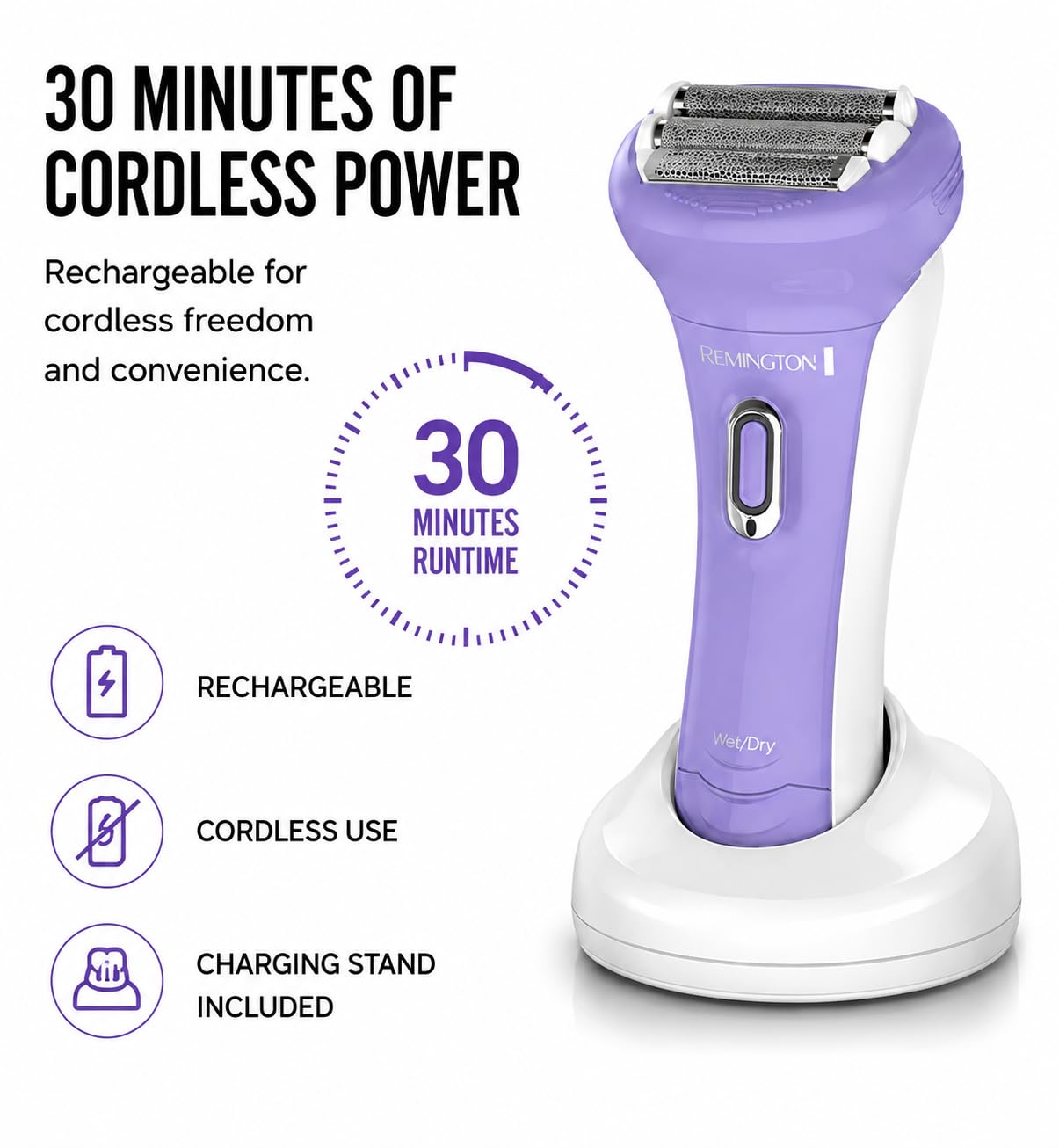 Remington Smooth & Silky Electric Shaver for Women