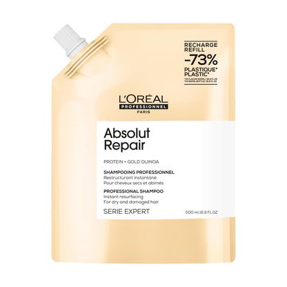 L'Oréal Professionnel Absolut Repair Shampoo Refill, Damaged Hair, 500 mL L'Oréal Professionnel Paris