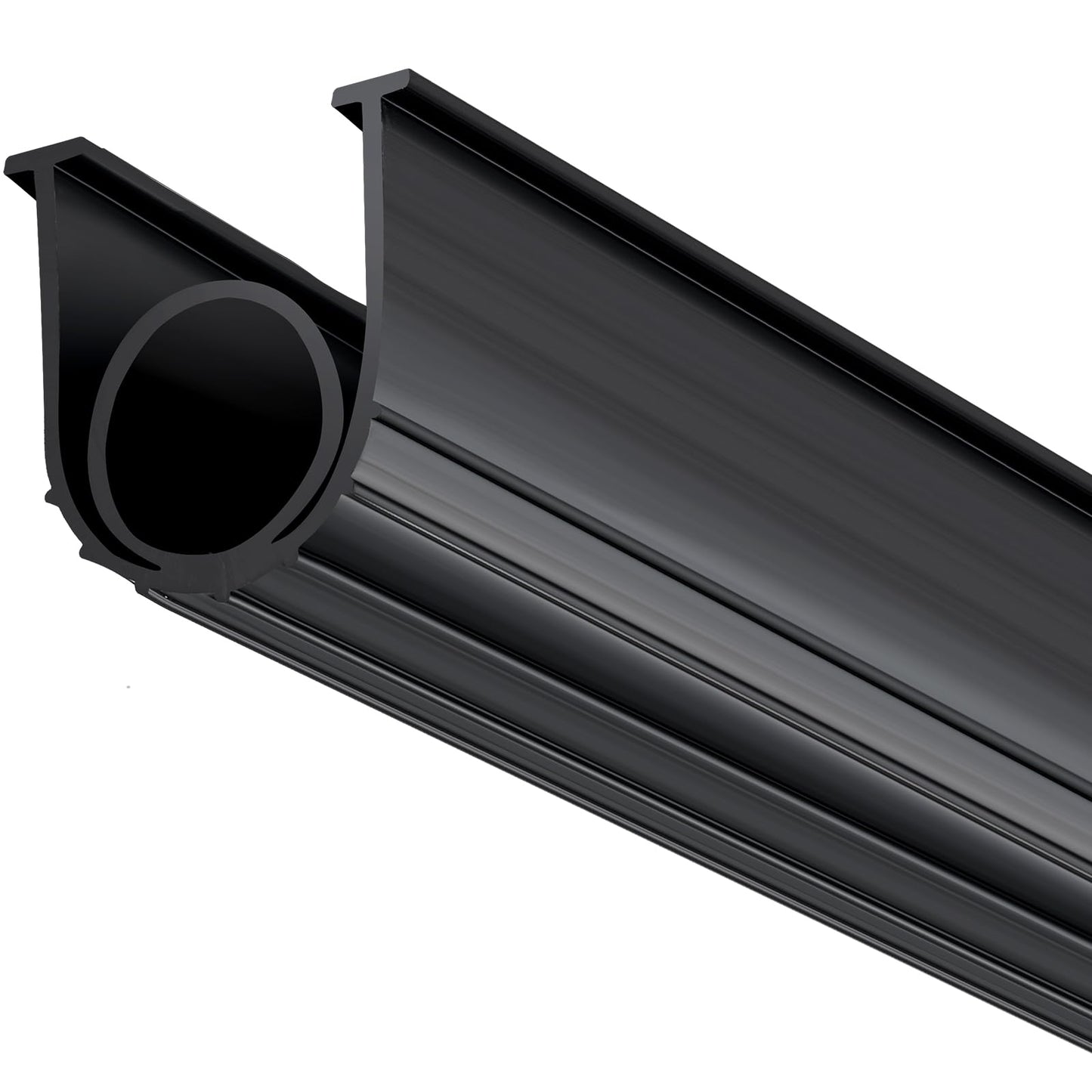 VEVOR Garage Door Seals Bottom Rubber, U Shape +O Ring Combination Garage Door Bottom Weather Seal, 20ft Weatherproofing Garage Door Seal, 5/16 inch T-ends and 3 3/4 inch Width, for Doors, Black VEVOR