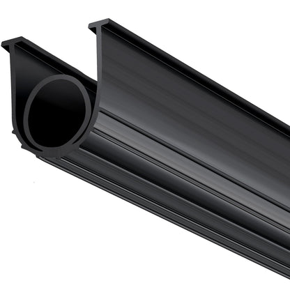 VEVOR Garage Door Seals Bottom Rubber, U Shape +O Ring Combination Garage Door Bottom Weather Seal, 20ft Weatherproofing Garage Door Seal, 5/16 inch T-ends and 3 3/4 inch Width, for Doors, Black VEVOR
