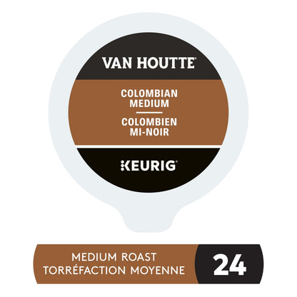 Van Houtte Colombian Medium K-Cup Coffee Pods, 24 Count For Keurig Coffee Makers