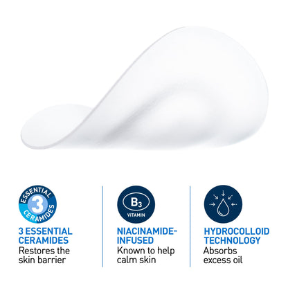 CeraVe Spot Barrier Patches, Hydrocolloid Acne Spot Patch with Niacinamide & 3 Essential Ceramides, Invisible on All Skin Tones, for Acne-Prone & Sensitive Skin, 22 count - Available at All In One Marketplace Canada