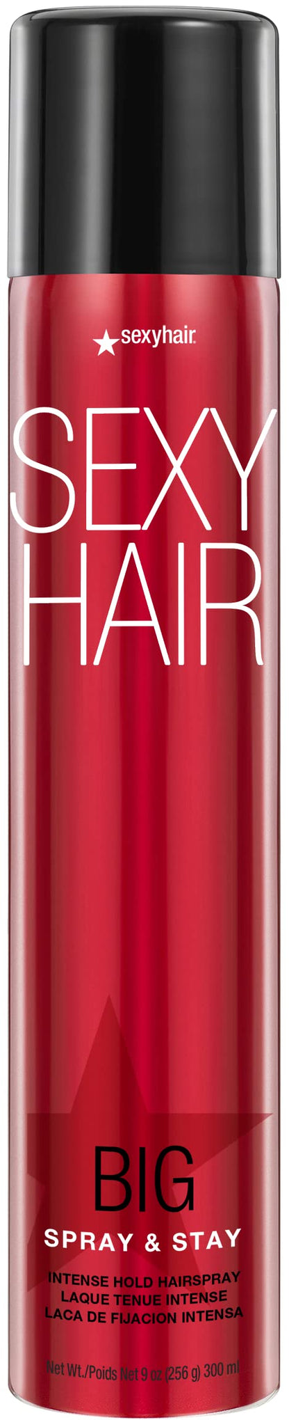 SexyHair Big Spray and Stay Intense Hold Hairspray, Long Lasting, Humidity Protection, Shine, 9 fl oz SEXYHAIR