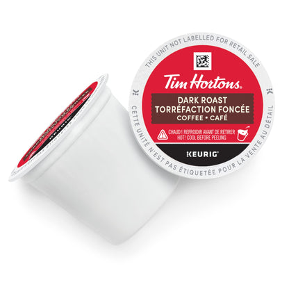 Tim Hortons Dark Roast Coffee, Single Serve Keurig K-Cup Pods, 48 Count