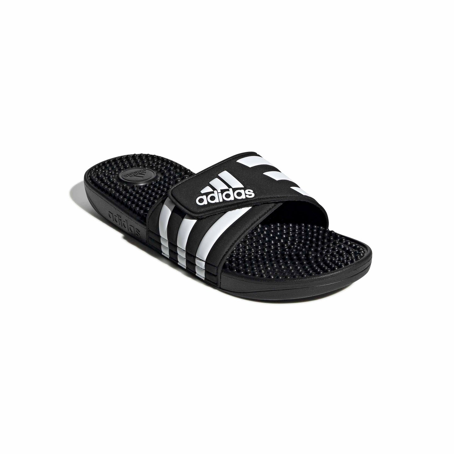 adidas Unisex-Adult Adissage, Core Black/White/Core Black, 10