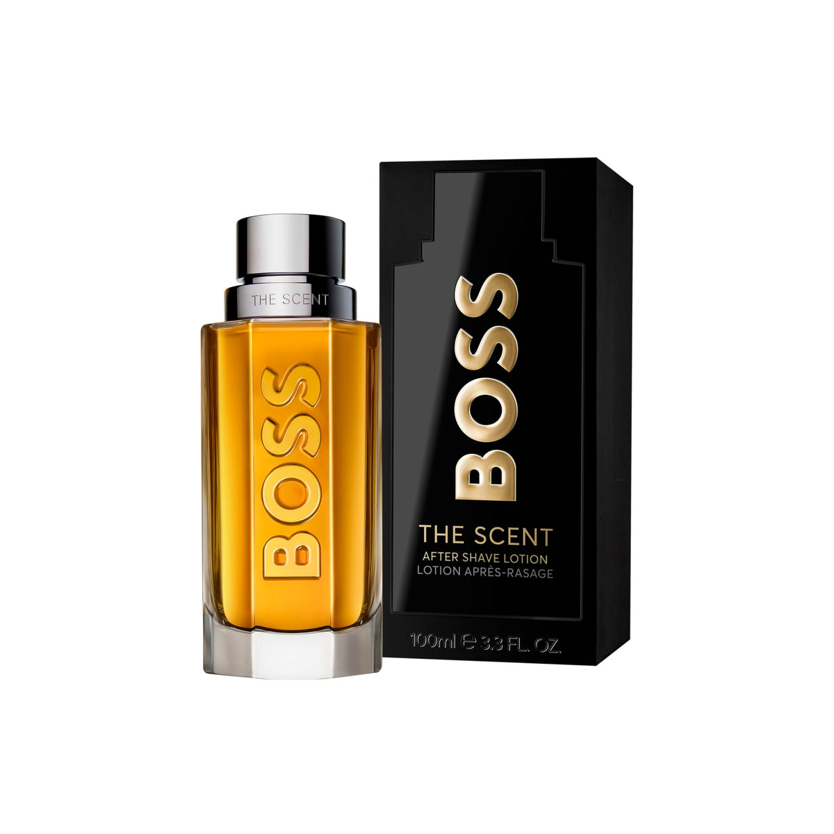 BOSS Bottled The Scent Après-rasage pour homme - Parfum masculin oriental épicé aux notes de gingembre, de fruit maninka et d'accords de cuir, 100 ml