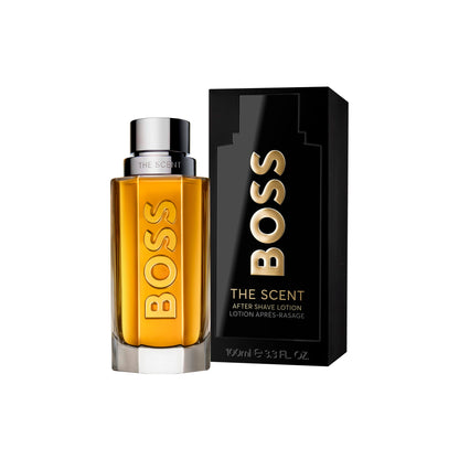 BOSS Bottled The Scent Après-rasage pour homme - Parfum masculin oriental épicé aux notes de gingembre, de fruit maninka et d'accords de cuir, 100 ml