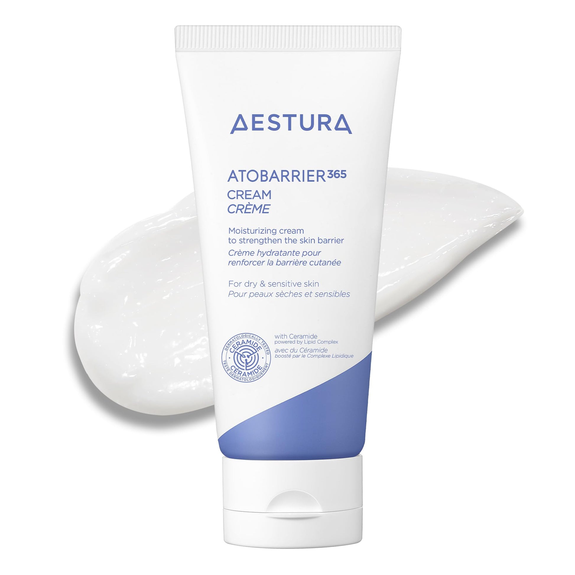 AESTURA ATOBARRIER365 Cream with Ceramides, Korean Face Moisturizer for Barrier Repair | 120H lasting Hydration, Ceramide Capsules, Dry & Sensitive Skin, Non-comedogenic, 80 mL / 2.70 fl.oz. - Available at All In One Marketplace Canada
