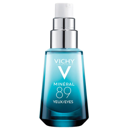Vichy Mineral 89 Eye Serum to Depuff & Brighten the Look of Dark Circles & Smooth Fine Lines, Eye Gel Serum with Hyaluronic Acid & Pure Caffeine, Fragrance-Free & Recommended by Dermatologists, 15ml - Available at All In One Marketplace Canada