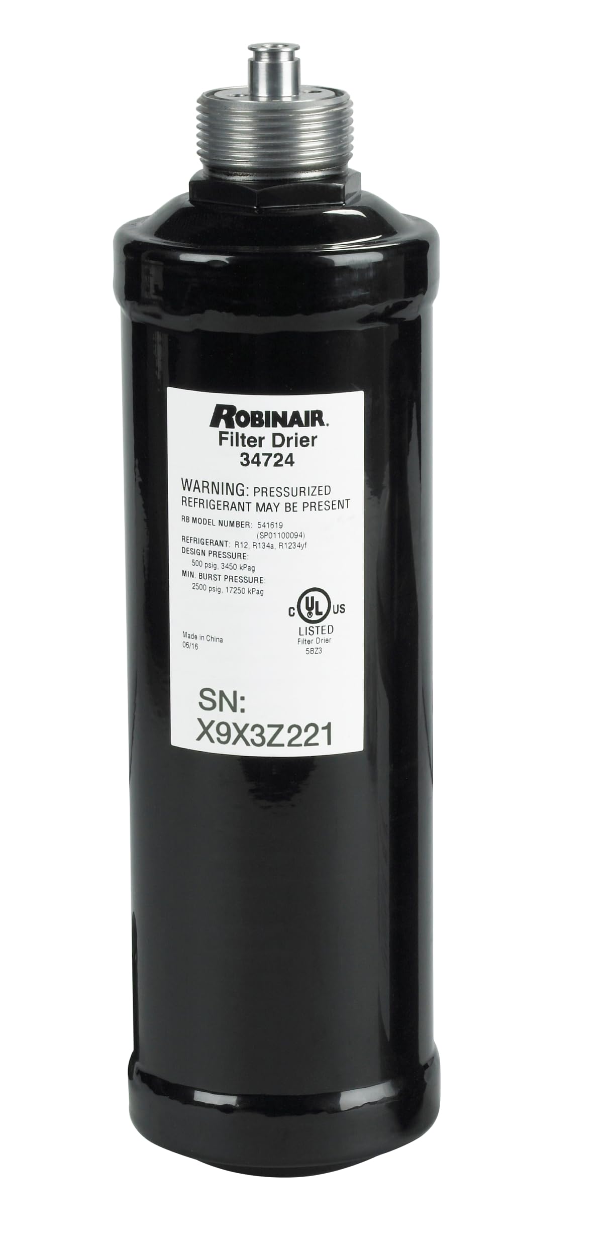 Robinair 34724 Spin On Filter Drier Robinair